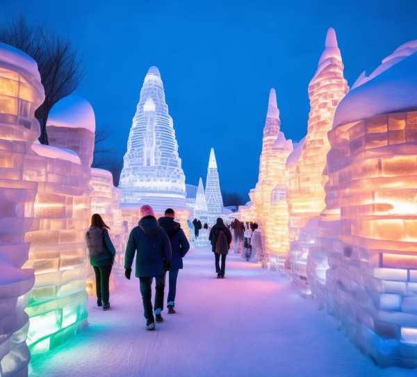 极地风情之旅，哈尔滨漠河北极村冰雪探秘之旅