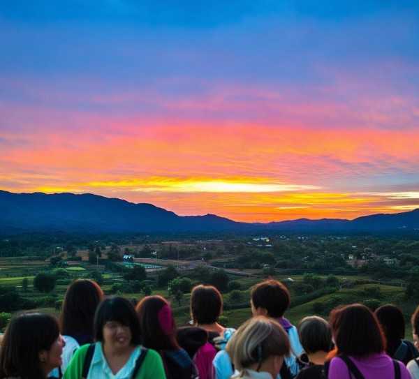 夕红旅游团，晚晴人生，夕阳无限好