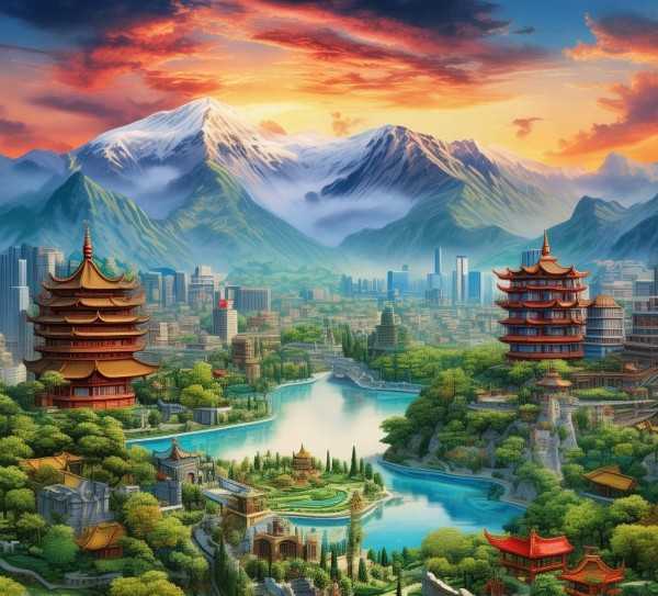 中国极致美景大盘点，自然与人文景观旅游排名揭晓,旅游景点排名，探寻我国自然与人文景观的极致魅力,自然风光,历史文化,丝绸之路,第1张