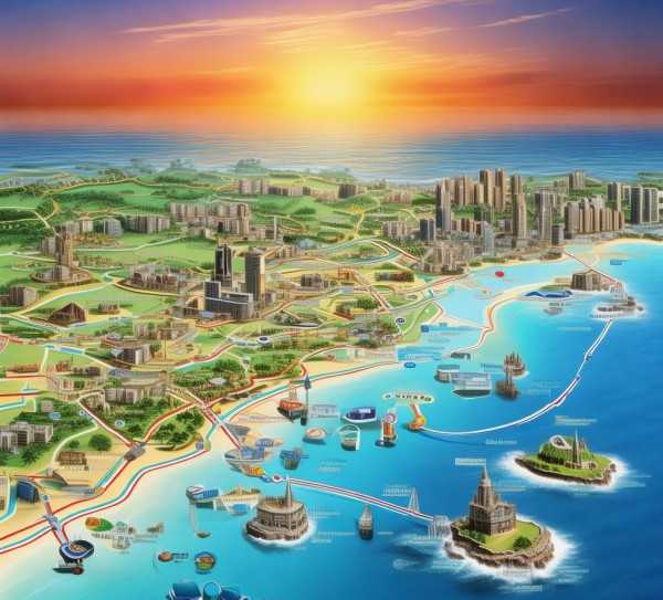 威海海滨之旅攻略，探寻多彩海滨城市的秘密航线,威海旅游路线图，探索海滨之城的多彩之旅,自然风光,历史文化,旅游路线,第1张