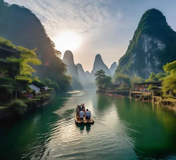 桂林山水甲天下，风情万种旅游秘境探幽,探寻广西桂林，山水甲天下，风情万种的旅游胜地,自然风光,历史文化,旅游胜地,第1张