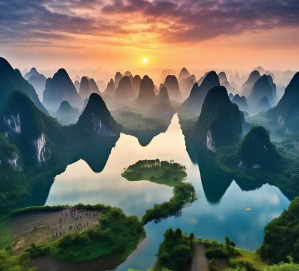 探寻广西璀璨明珠，桂林之旅,探秘桂林，广西壮族自治区的一颗璀璨明珠,自然风光,历史文化,旅游胜地,第1张