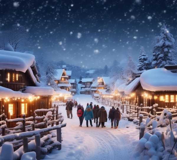 雪乡秘境之旅，冰雪仙境中的北国风情体验,雪乡旅游攻略，探寻冰雪仙境，体验北国风情,旅游攻略,旅游胜地,仙境,第1张