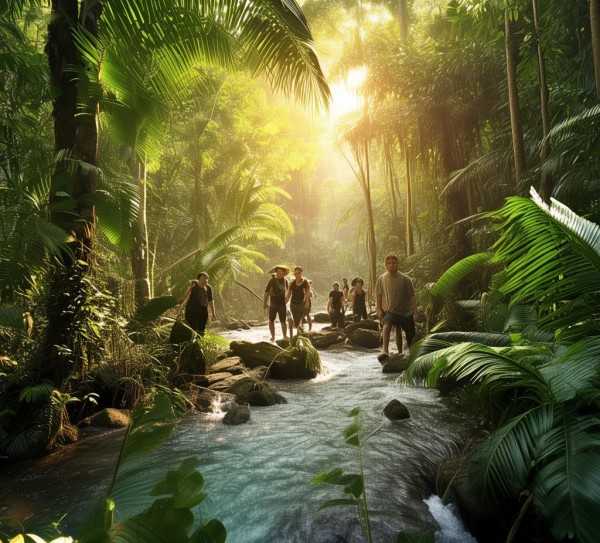 穿越热带雨林，西双版纳纯玩之旅深度揭秘,探秘热带雨林，体验西双版纳纯玩旅游团的极致之旅,自然风光,第1张